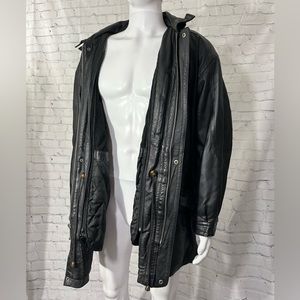 Men’s size L Black Wilson’s Leather coat